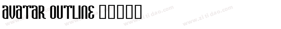 Avatar Outline字体转换